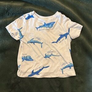 Shark Print Toddler Tee